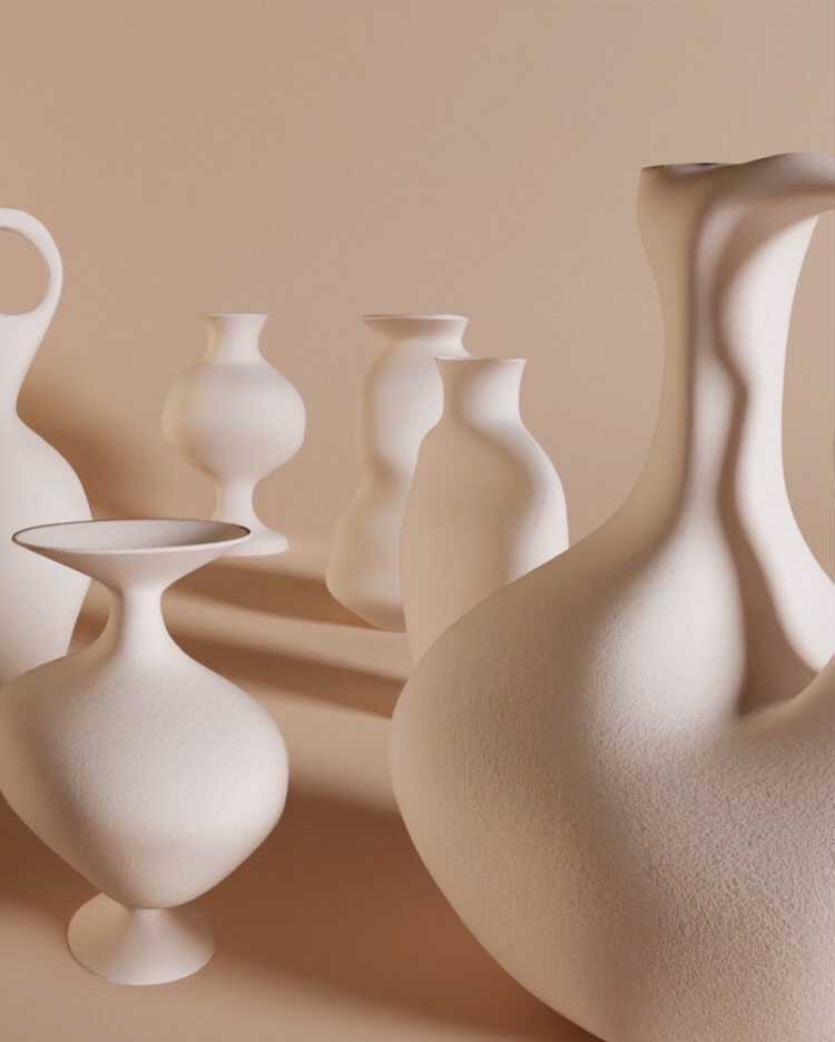 runwayml's tweet photo. Artists Gal Sharir and Idan Sidi Hauben used Runway to trained an image generation model on thousands of images of vases, from different countries and periods.

Then they took those images and created a series of 6 unique 3D vases.

https://t.co/x3LZzDOejZ https://t.co/PkNwpvczPK