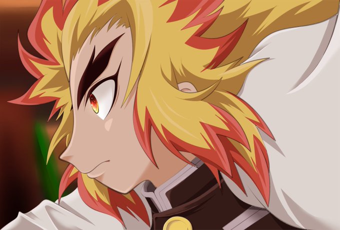 ❦ゆちゃ❦さんがTwitterに投稿した煉獄杏寿郎(鬼滅の刃)のイラスト。