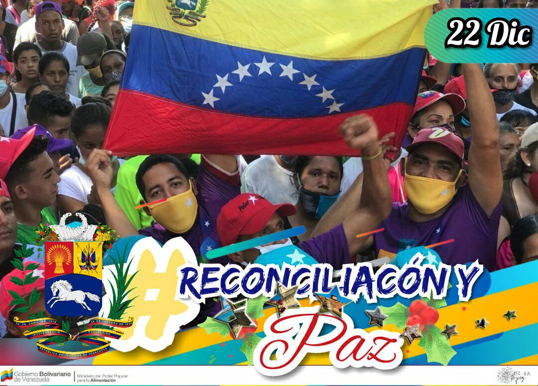#Venezuela lista para la #ReconciliacionYPaz #VenVamosJuntos ❤️❤️❤️🇻🇪