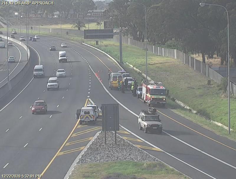 Update: 237899: Crash on N2 Outbound at Airport Approach. Ramp lane obstructed. No Delays. #BoozeFreeRoads