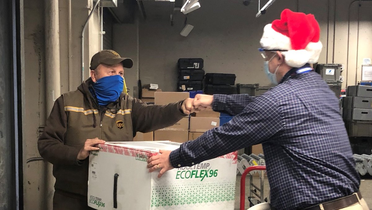 This morning, <a href="/ChristHospital/">The Christ Hospital Health Network</a> received 2,500 doses of the Moderna vaccine! We will begin administering doses to our frontline team members this afternoon. Stay tuned for more photos and videos throughout this monumental day! #ThisChangesEverything