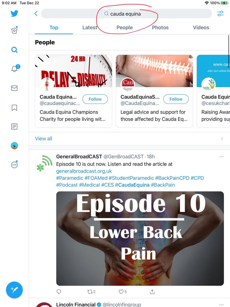 Next I just use the search to find anything on twitter matching my key word.