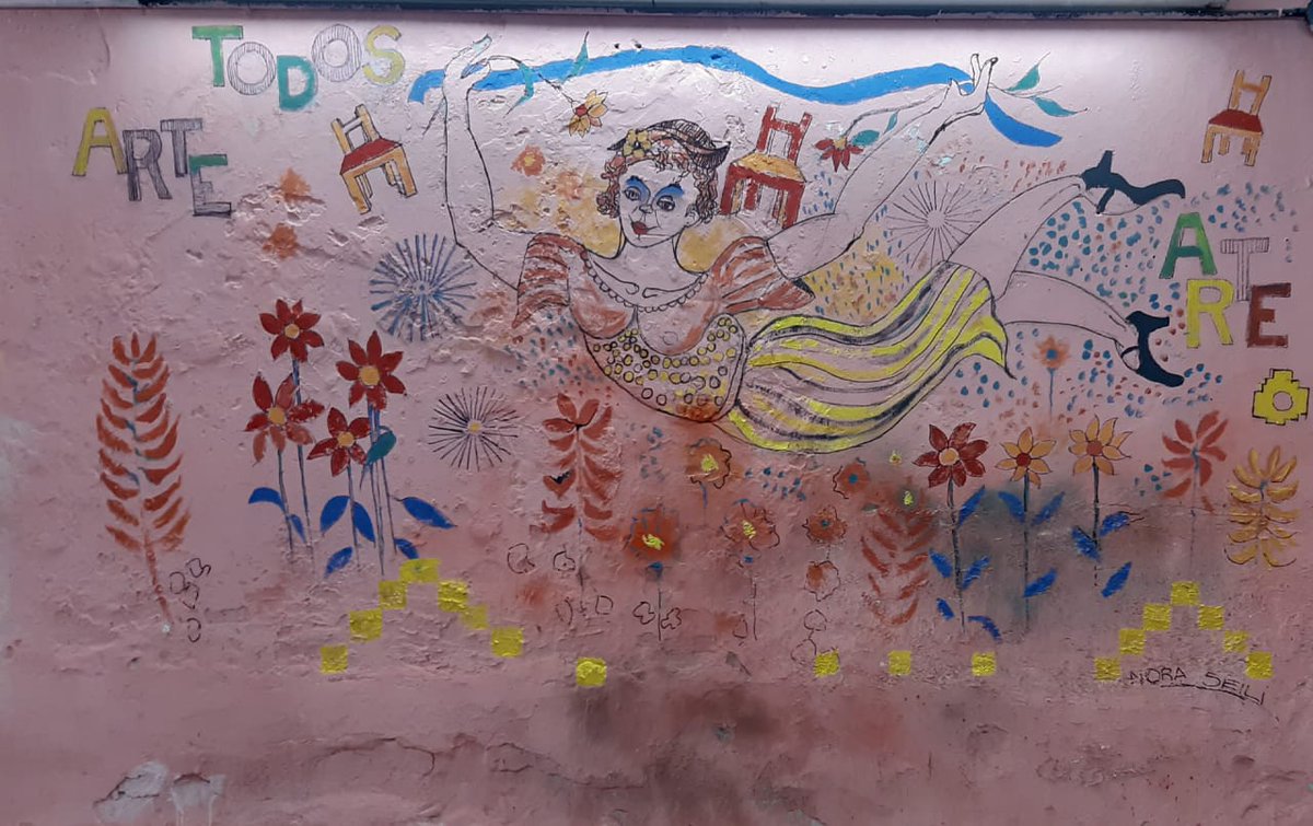 🎨 Queremos agradecerle a <a href="/NoraSeilicovich/">Nora Seilicovich</a>  por el maravilloso mural que hizo en la sede nueva de #CasaSan 🖌️

#LaBoca 💙💛💙