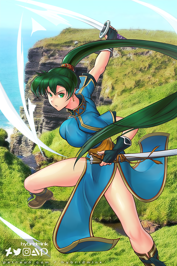 hybridmink's tweet photo. Lyn (Lyndis) from Fire Emblem: the Blazing Blade. I love the animations from the 2D games and wanted to capture it a bit here.
#fireemblem #animeartist https://t.co/mswmPbWXs8