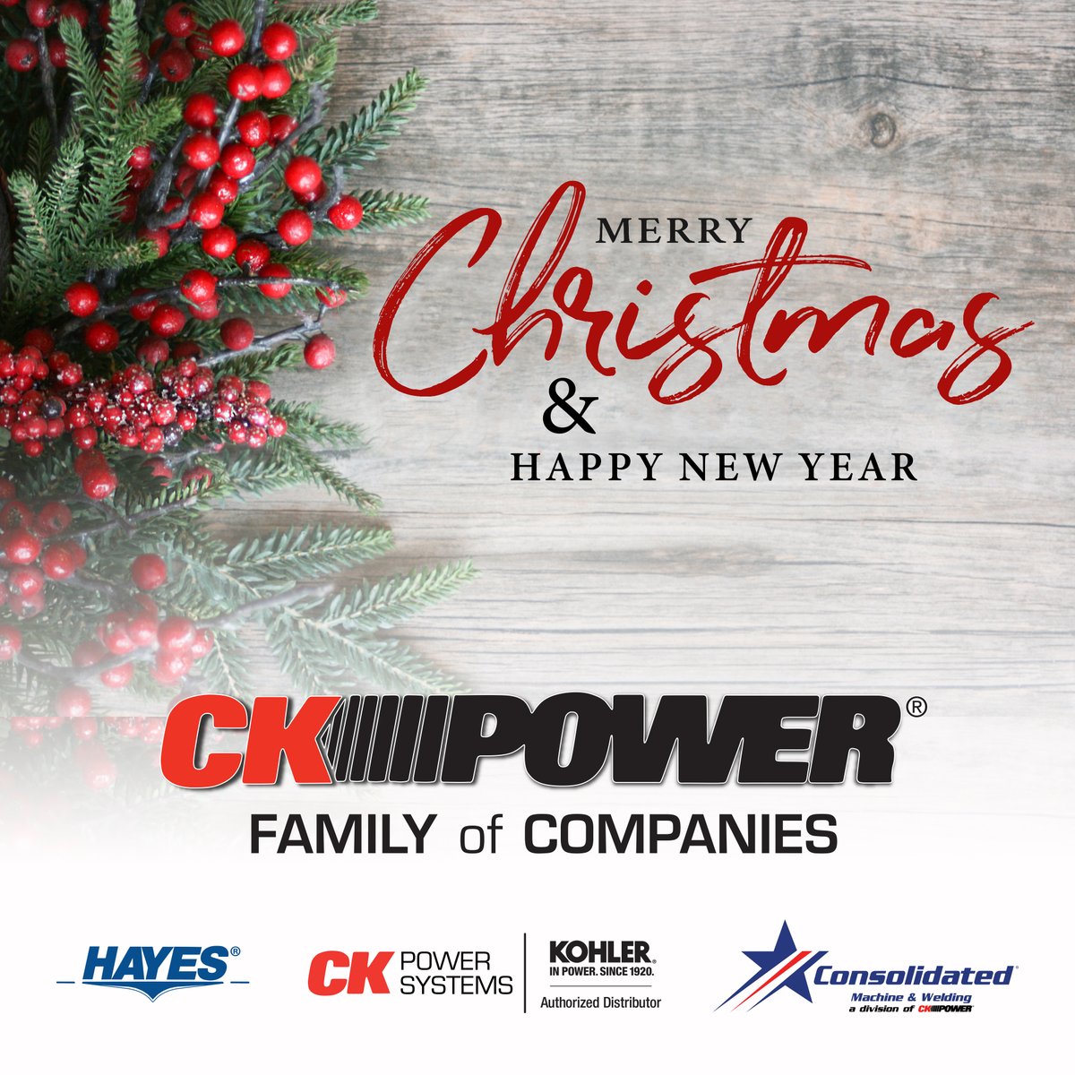From our Family to Yours!
#ckpower #ckpowerfamilyofcompanies #christmas2020 #happyholidays