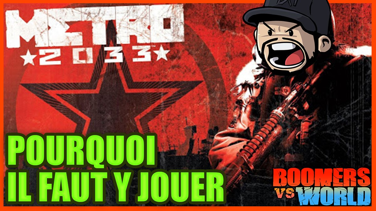 BoomersVsWorld's tweet photo. 🚇Aujourd'hui, #EpicGamesStore offre le jeu #Metro2033, on en a profité pour faire une vidéo vous expliquant pourquoi il faut y jouer !

Voici le lien vers la vidéo
👉https://t.co/GRlpGHIdNw

#Metro2033Redux #PCGAMINGGRATIS #EpicGames #EGS #PCGamer #GamingPC #gamingchannel #gift https://t.co/qVI0gwXdlX