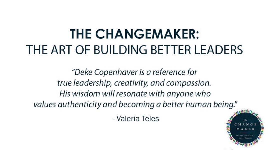 changemakerbook's tweet photo. "The Changemaker: The Art Of Building Better Leaders is, well, a changemaker! A wonderful work that highlights the power of being ourselves in leading a life from the heart with integrity, kindness, common sense and courage." -@fitforjoylife

#thechangemaker #leadership https://t.co/NRCWQxwTP7