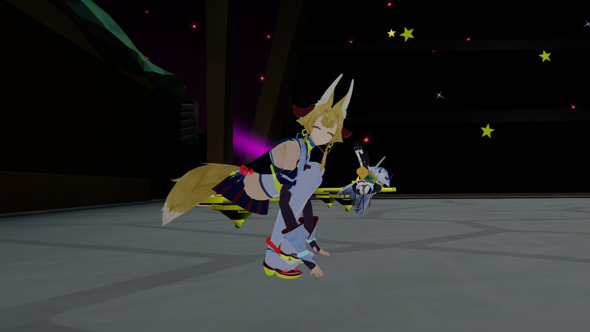 choo_zap's tweet image. #UnityEditor #VRChat #VRC
アバターとリアルの体形が違ってもフルトラ適正率を上げるエディタ拡張を作ってるよ.
(リアル側で)手でつま先を触った時に,手がつま先まで届かないアバターでも(1枚目),
この機能で調整すると,手がつま先に届くようになるよ.(2枚目)
(原理検証段階)
