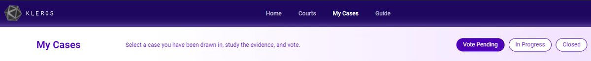 (15/X) All 500 jurors slots have now been drawn. There will be 58 unique addresses voting with 250  $PNK staked each and 41  $ETH of total fee to be shared to correct voters.You can check in your Kleros Court dashboard if you've been drawn. https://court.kleros.io/cases&nbsp;