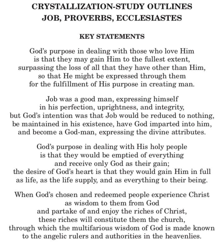 pswatson's tweet photo. Key Statements for Crystallization Study of Job, Psalms, Ecclesiastes
#KeyStatements #JobCS https://t.co/w4IjPwFVNd