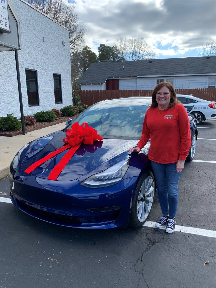 ComTechNC's tweet image. Andrea is enjoying her early Christmas gift from ComTech!!