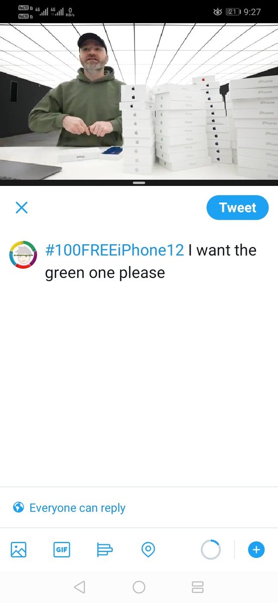 InRandomguy's tweet photo. #100FREEiPhone12 I want the green one please https://t.co/5S8I678tw8