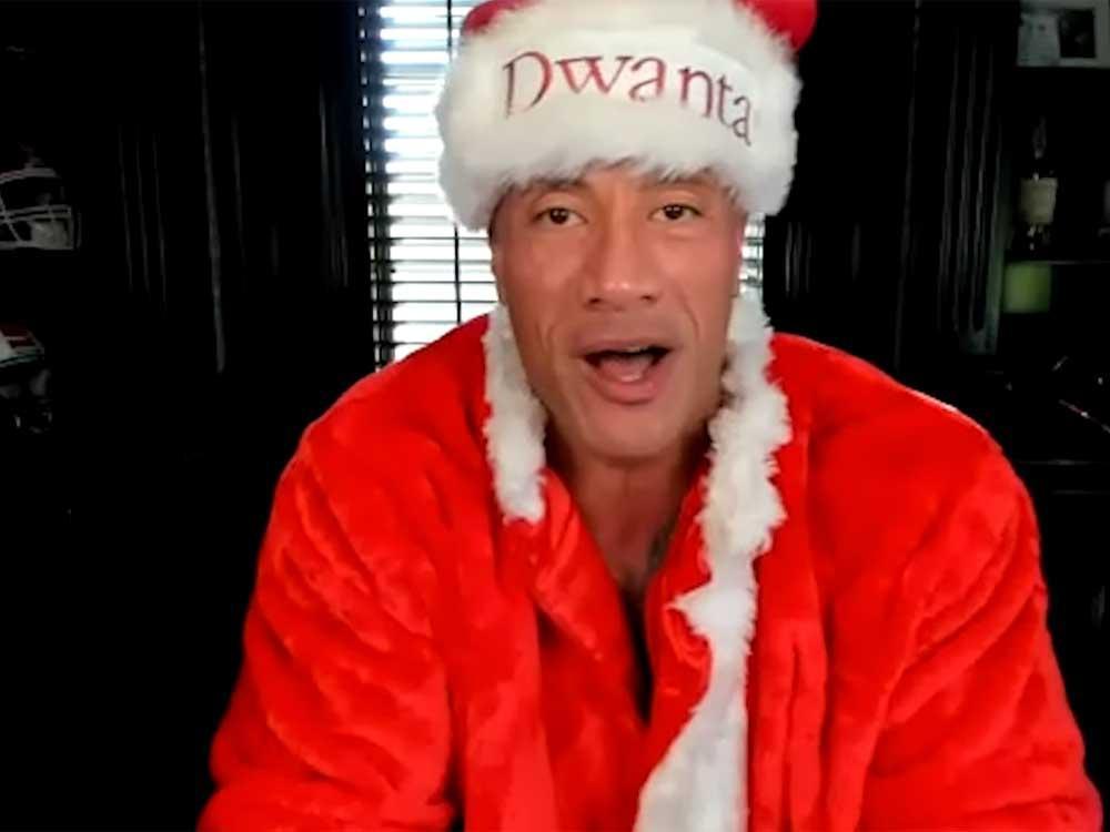 Dwayne Johnson is 'Dwanta Claus' in John Krasinski's Some Good News Christmas special