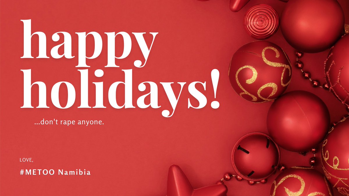 Happy holidays, folks!

Remember to believe and support survivors, employ the public health guidelines to protect yourselves from COVID19, and have a jol!

Most importantly, remember to ask for consent. ❤️
