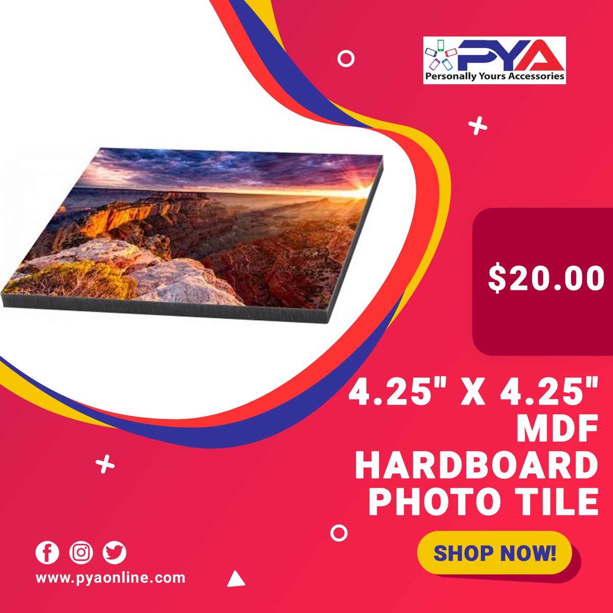 These gloss white hardboard tiles are the perfect base for custom photo prints, custom wall art galleries, signs, mosaics, and more. The bright white scratch-resistant coating gives beautiful results.