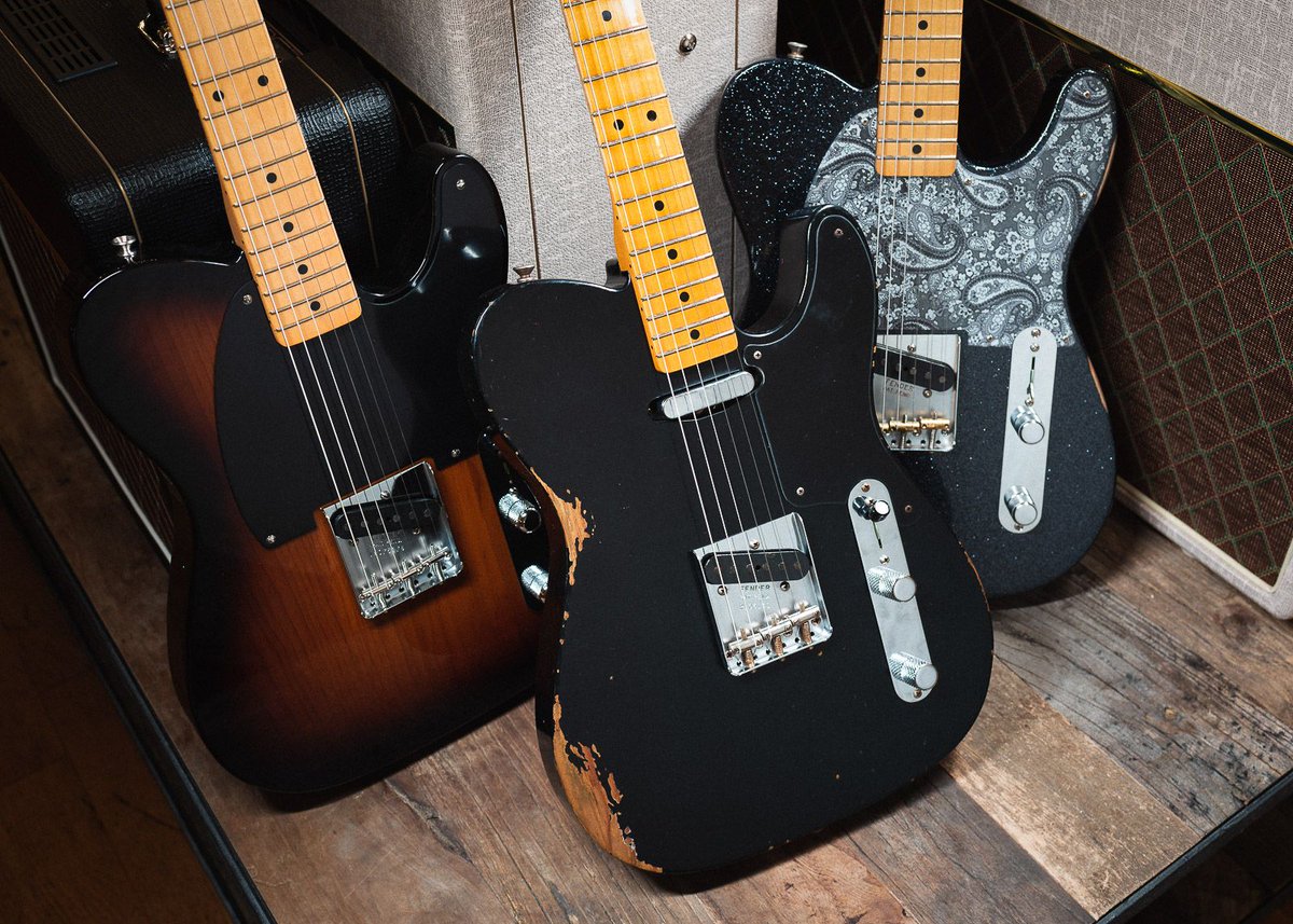 Inquire about the Esquire! Find your @Fender today when you call, chat, or email us about this 70th Anniversary, Brad Paisley Artist, or Custom Shop Esquires, and don’t forget to choose from our expedited shipping options at checkout for holiday delivery! https://t.co/Pwrp9akTe6 https://t.co/1SmpiG0NSR