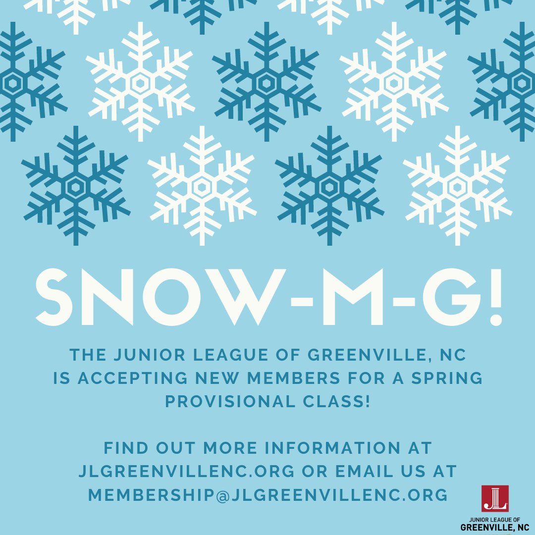 The winter weather may be cold....but our league is just warming up! Join us in our FIRST EVER spring provisional class--message us for more details or email us at membership@jlgreenvillenc.org