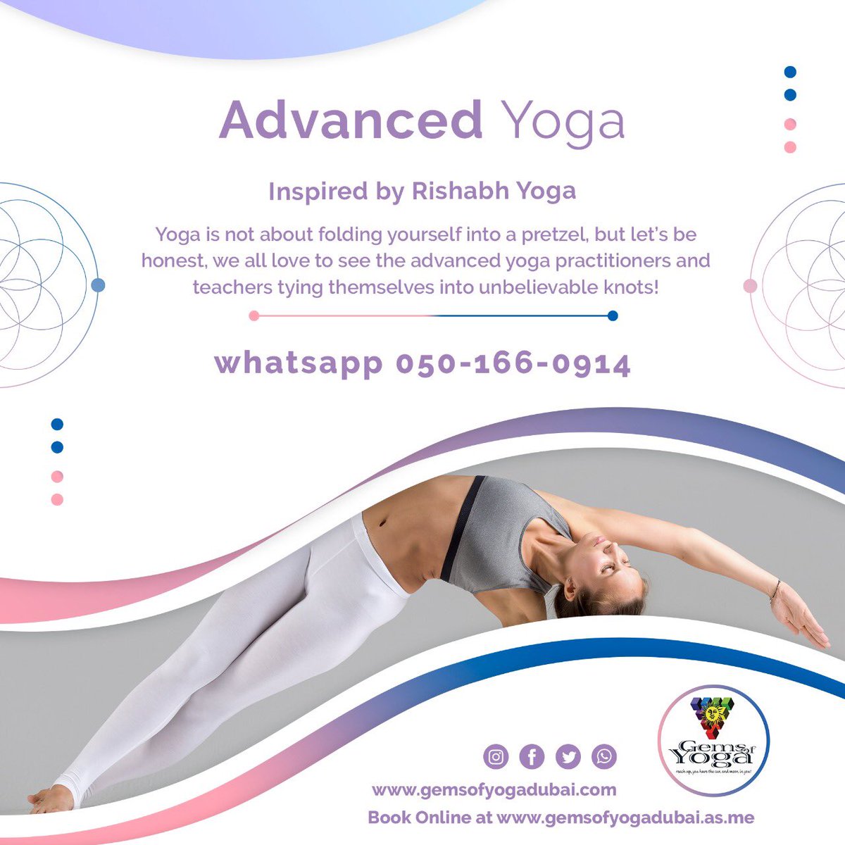 Yoga is not about folding yourself into a pretzel, but let’s be honest,

Read more: bit.ly/3nxUog9
Book Online at gemsofyogadubai.as.me

#idoyogadoyou #meditation #yoga #yogis #advancedyoga #yogaexpert #advanceyoga #yogaprofessionals #fitness #yogamat #uae #love #peace