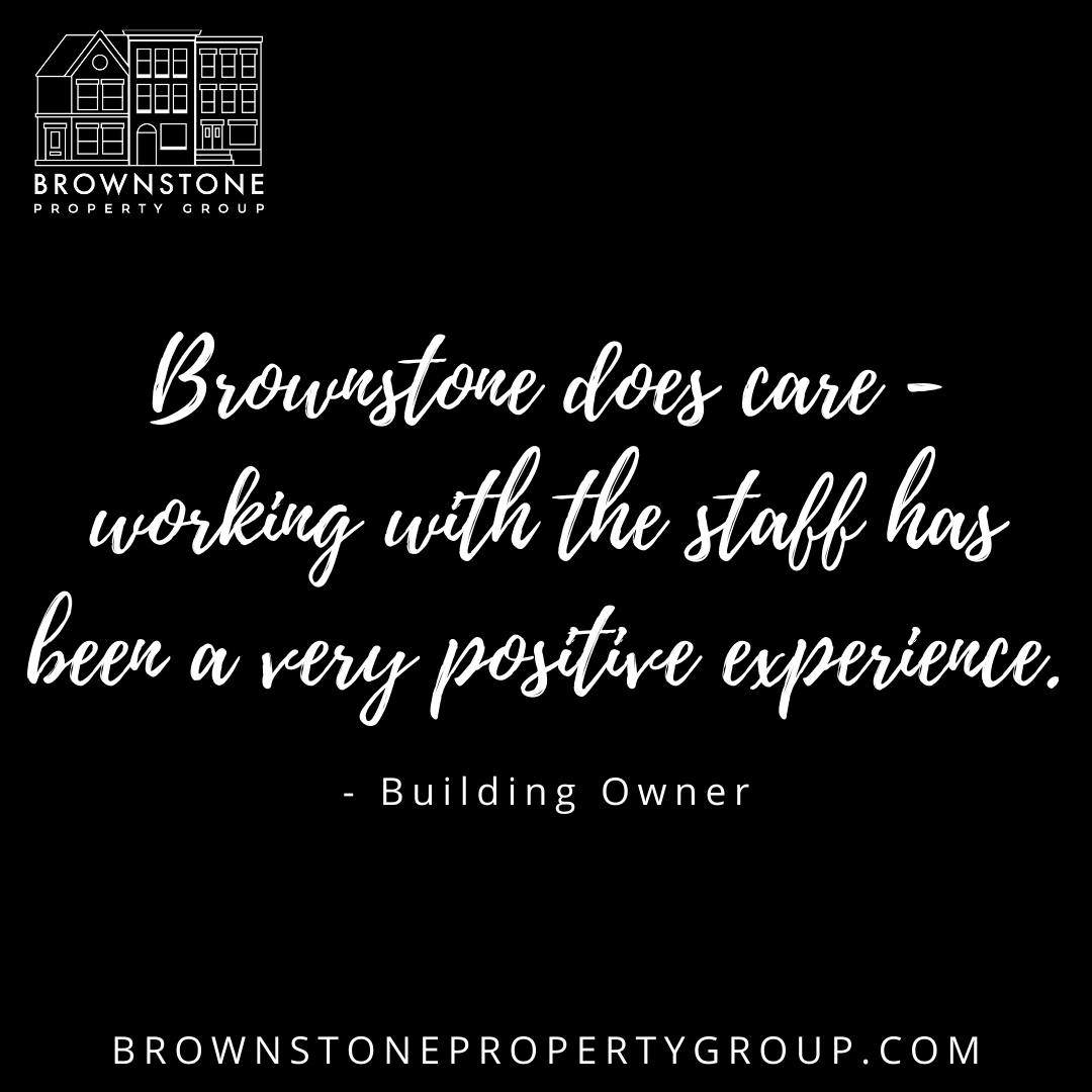 BrownstoneMgt's tweet photo. Brownstone does care! A great review from one of our building owners on Google #BrownstoneWorks https://t.co/webPyphenp