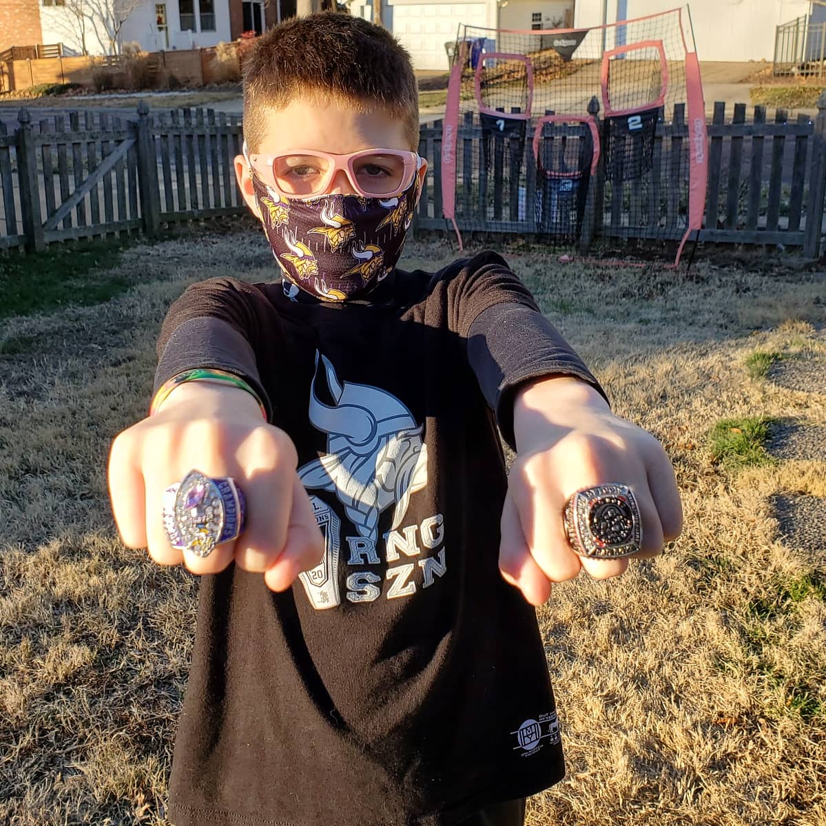 CoachKetz's tweet photo. Ring season is pretty sweet when you win the ring... #PNJVikings2028 #PNJVikings #GameTimeTeddy #qb1 https://t.co/gPF6p4SYni