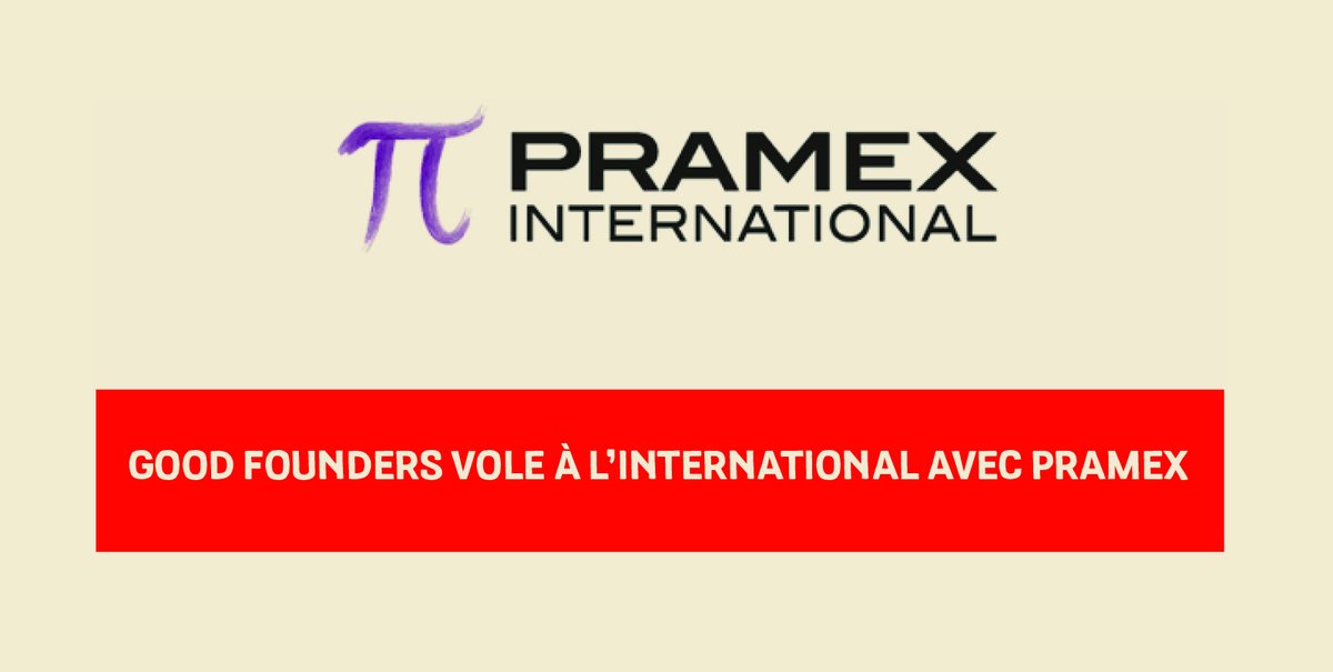 GOOD FOUNDERS VOLE A L’INTERNATIONAL AVEC PRAMEX
Pour en savoir plus : bit.ly/3mPv83T
#pramex #internationale #pme #export #croissance #croissanceorganique #croissanceexterne #filiale