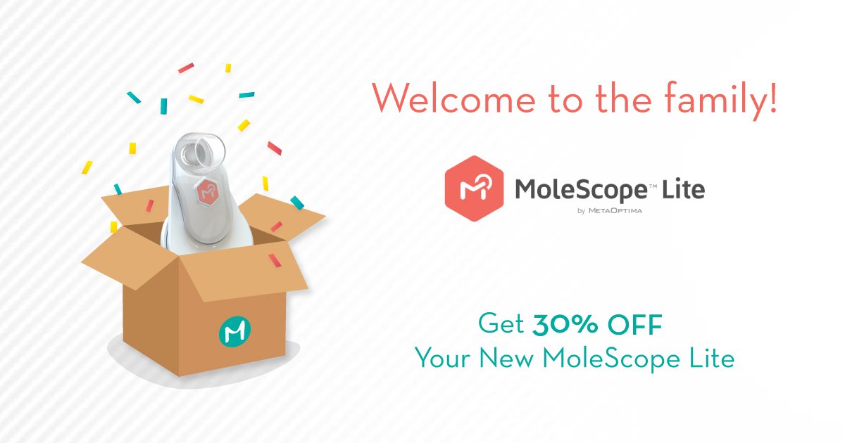 MoleScope's tweet image. The new MoleScope Lite's here in time for the holidays!  bit.ly/3gZH2Xk
Use the code BOXINGDAY30 at checkout for 30% off!
*valid Dec. 26th &amp;amp; 27th only!
#dermatoscope #dermoscope #dermatology #dermoscopy #skincancerawareness #skinhealth