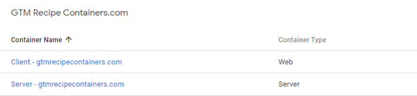 I created a server side GTM container in addition to the client side GTM container