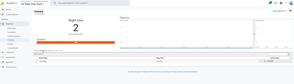 In real time Client and Server-Side GA I can see the test pageview hit