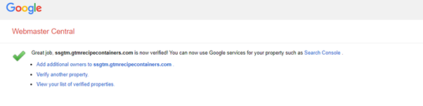 One of the advantages of going server side you can use your own domain. Then I verified my domain under my hosting  http://krystal.co.uk&nbsp; by a creating a txt record
