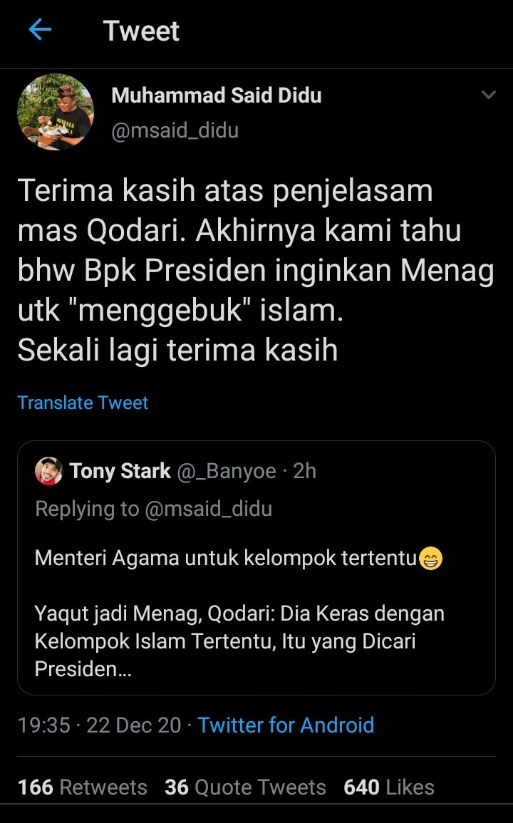 MichaelDH19's tweet photo. Setuju.
Sebaliknya oposisi dan badut politik tidak memperalat agama sebagai tunggangan. https://t.co/GuHRUbEeYj