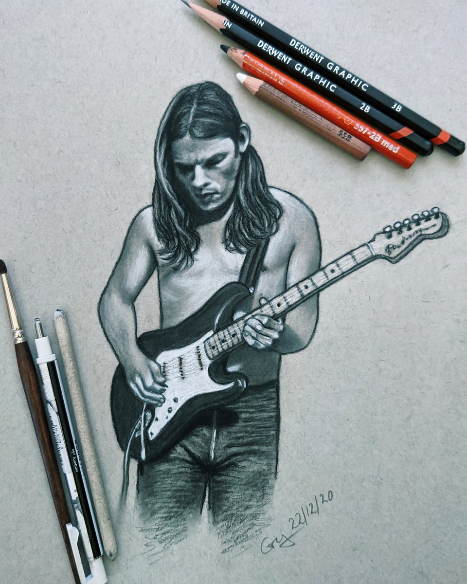 It was just a matter of time, really. A shirtless David Gilmour in charcoal on toned grey paper. #davidgilmour #charcoaldrawing #charcoalartwork #charcoalart #pinkfloyd #liveatpompeii #sketchendeavour #longhair #tuesdaymotivation #tuesdaymood #topoff #legendaryguitarist
