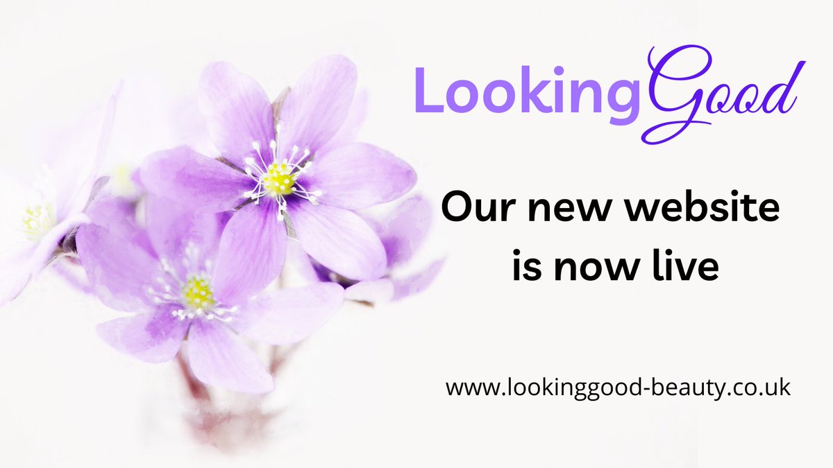 LookGoodSalon's tweet photo. Exciting news! Our new website is now live! 
Check it out at https://t.co/dGPFvNTH7T.

#BeautyTherapy #BeautyTherapist #Clydebank #Dunbartonshire https://t.co/revKJLP80C