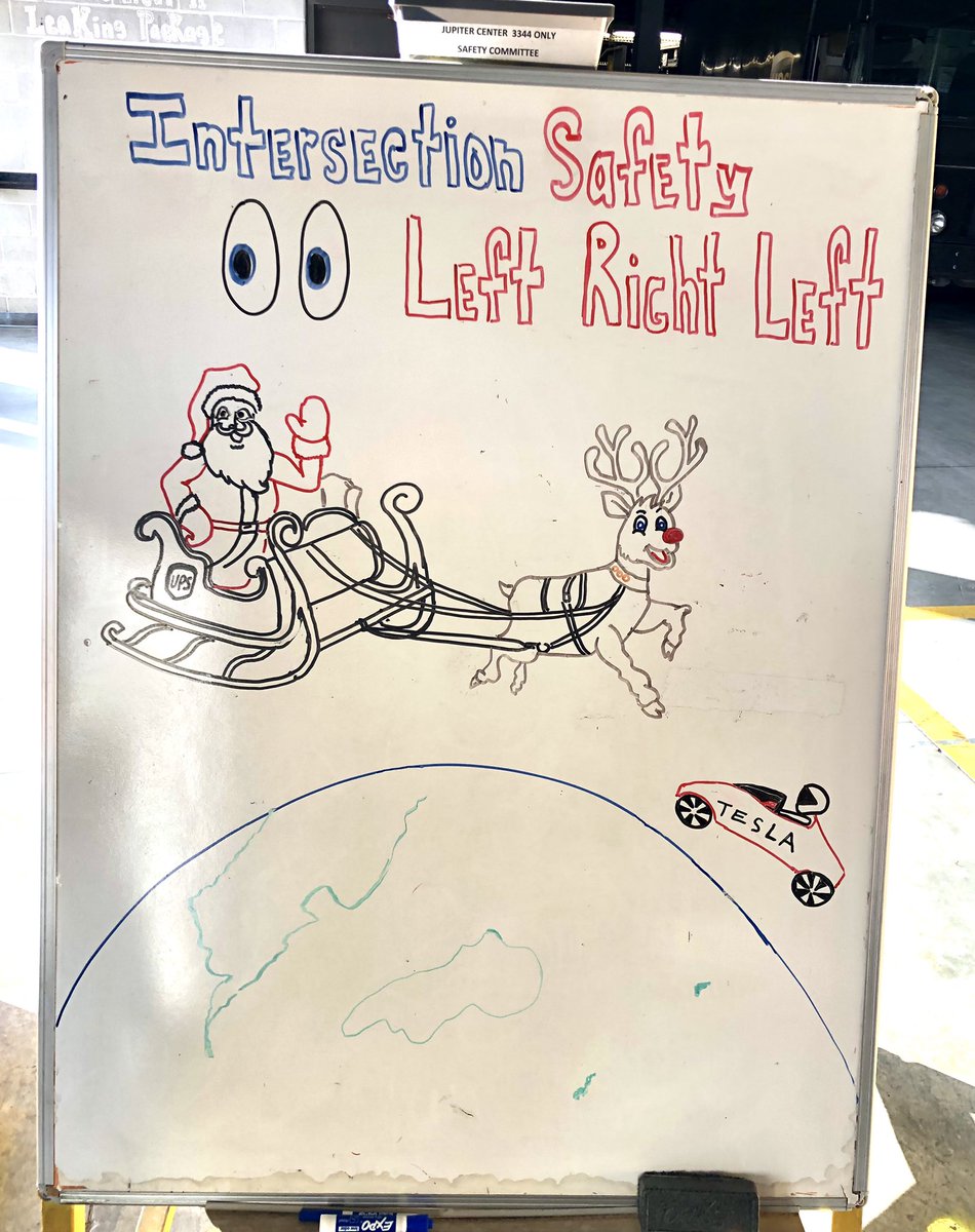 Even Santa knows to look Left-Right-Left. Only three days to go! Let’s ring in Christmas injury / accident free. #jupitersafety #peak2020