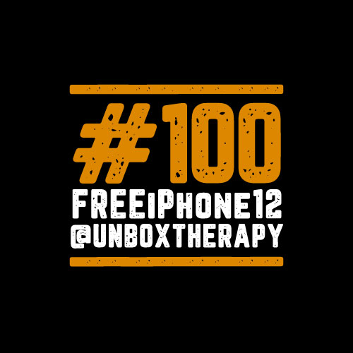 ammos09's tweet image. #100FREEiPhone12 @UnboxTherapy