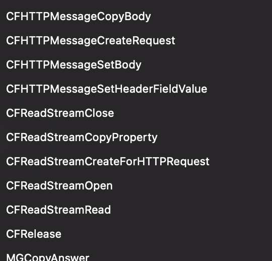 SparkDev_'s tweet photo. initial reversing of it shows it contains obfuscated strings and is sending some sort of HTTP request (probably containing statistics of the device and god knows what else). https://t.co/1tZeCeOWjP