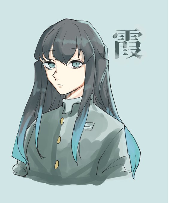 シランさんがTwitterに投稿した時透無一郎(鬼滅の刃)のイラスト。