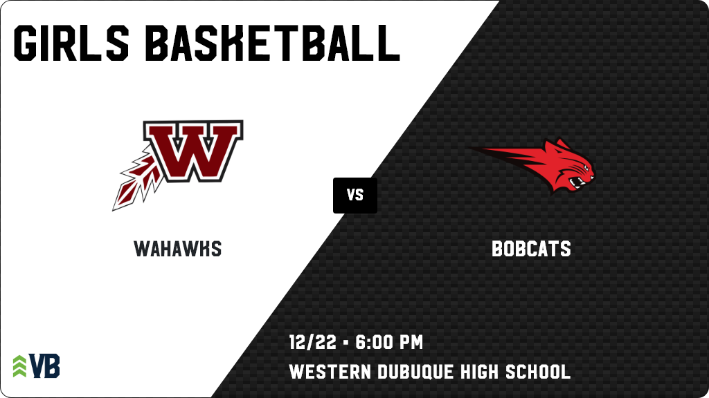 WahawkGBB's tweet photo. Girls Basketball (Junior Varsity) Game Day! - Check out the game preview for the Waterloo West Wahawks vs the Western Dubuque Bobcats. It starts at 6:00 PM and is at Western Dubuque High School. https://t.co/PVk0CLdmsf https://t.co/fPav3YcoF8