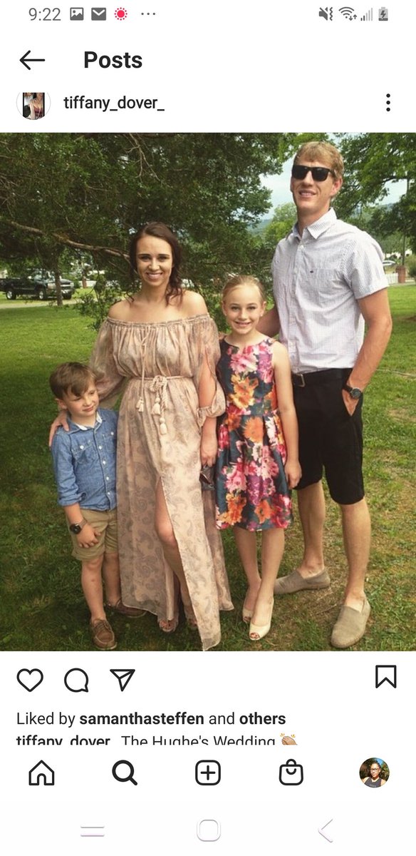 She married into the Dover family (Husband-Dustin Dover; In-Laws—Austin Dover [wife Rebekah], Nick Dover [wife Olivia], and Ashley Rena Shirley [husband Brandon Shirley] James Dover & Debbie Dover [Father & mother-in-Law] All from Higdon, Alabama.