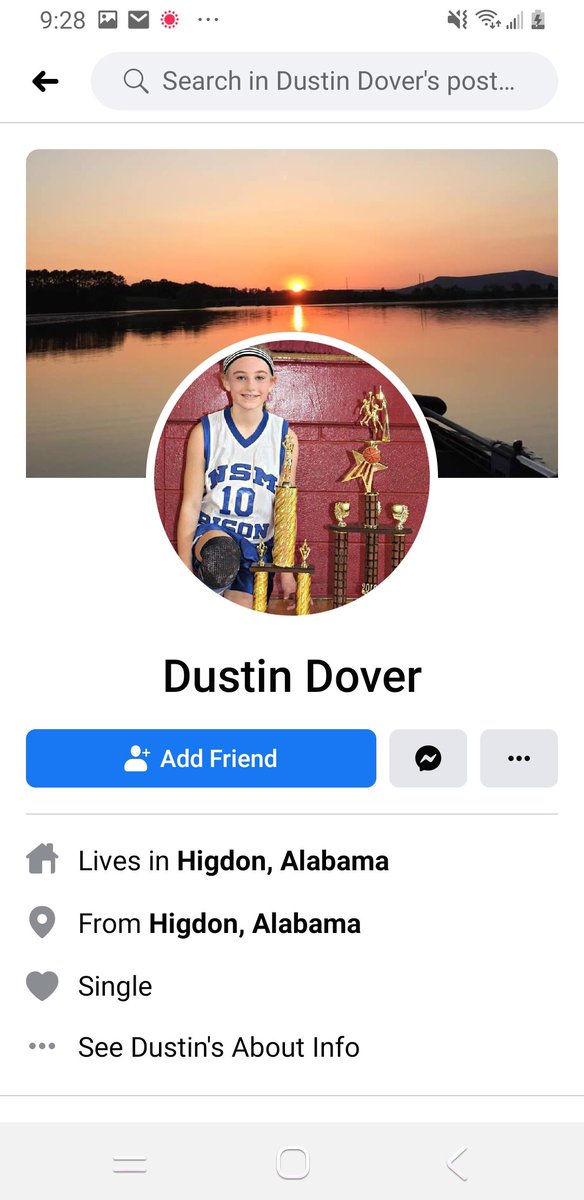 She married into the Dover family (Husband-Dustin Dover; In-Laws—Austin Dover [wife Rebekah], Nick Dover [wife Olivia], and Ashley Rena Shirley [husband Brandon Shirley] James Dover & Debbie Dover [Father & mother-in-Law] All from Higdon, Alabama.