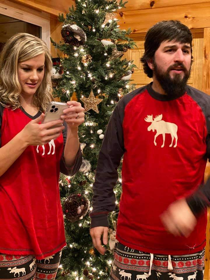 Idk about the picture of Ashely holding the iphone, it looks to be an iphone 11 or 12 which came out recently but can also just be photoshopped.