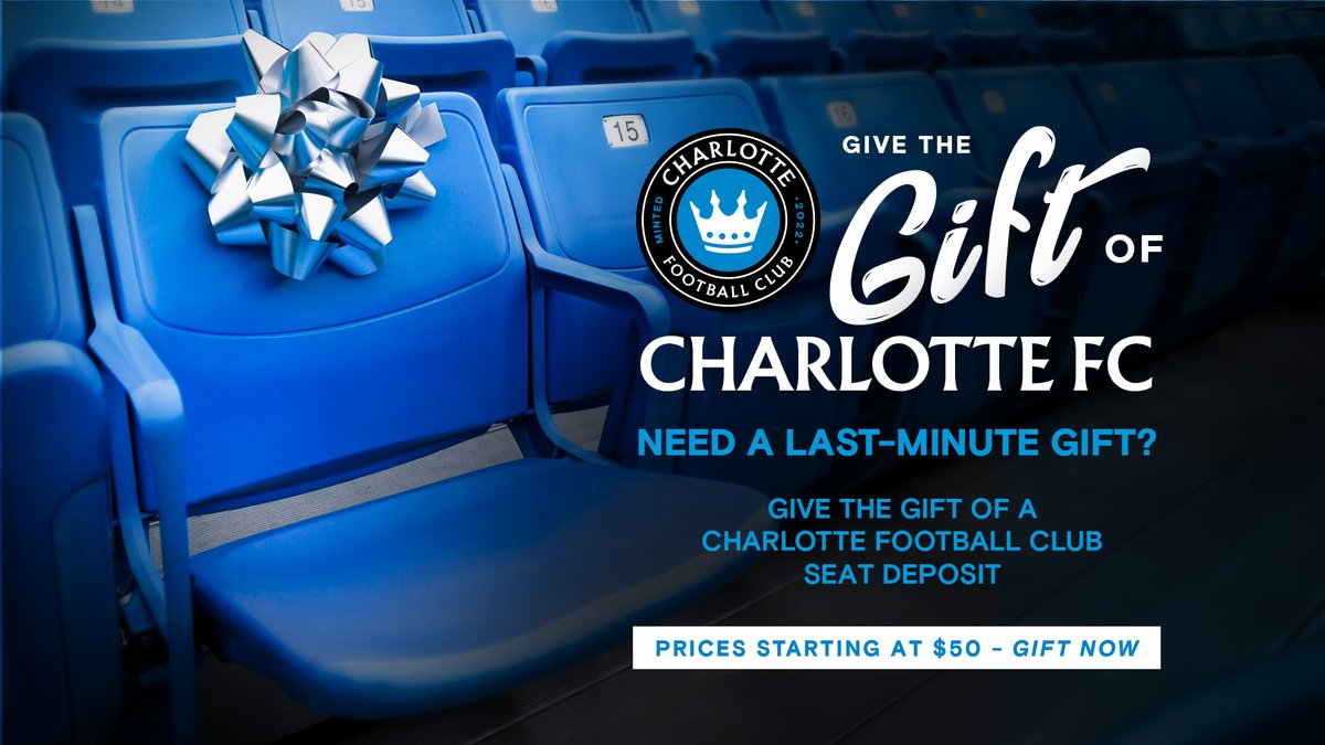 Last minute shopping?

𝓖𝓲𝓿𝓮 𝓽𝓱𝓮 𝓰𝓲𝓯𝓽 of Charlotte FC ⚽️

♥ bit.ly/2Jdg8yX ♥