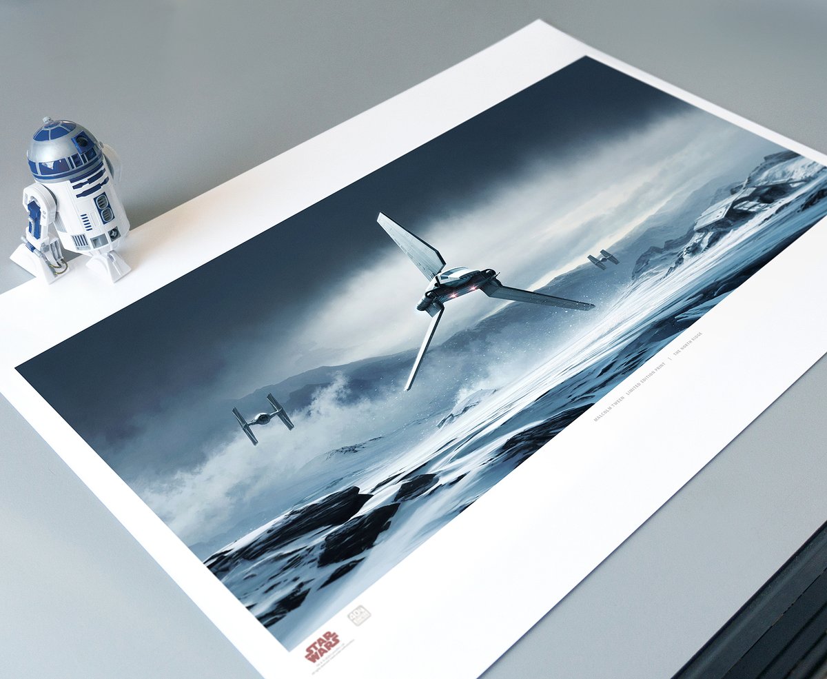 MalcolmTween's tweet photo. Only a limited number of @SW_Celebration North Ridge prints remaining! But if spaceships 🚀aren't your thing, check out lots of other cool @starwars prints, only available from the STAR WARS™ Celebration Artshow until Dec 31st! #starwars 
https://t.co/P3rCkgtxvh https://t.co/Dm99zwIkDd