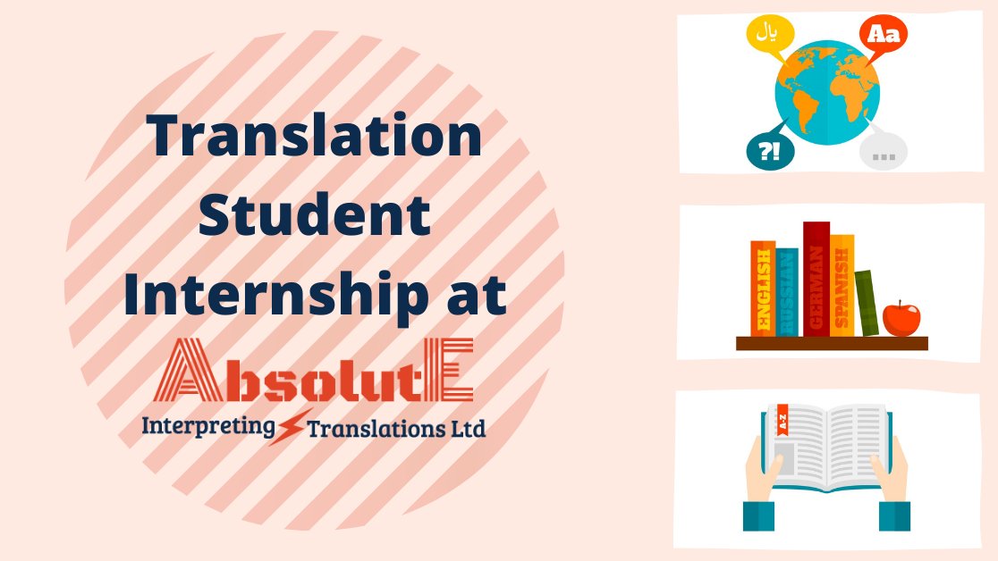 AbsoluteIntTran's tweet photo. Curious about what an internship in our Translations Department is like? Read about one of our current intern's experiences here: https://t.co/zrFNWi56xE

#Translation #Internship #AbsoluteInterpreting #Student #TranslationCommunity https://t.co/rhWDmltzeh