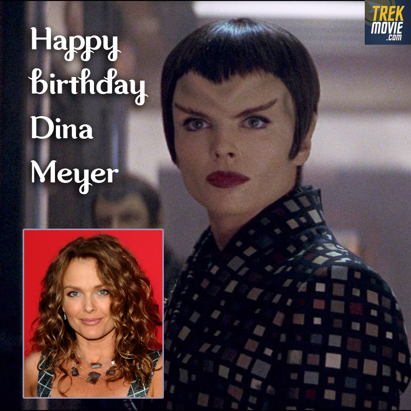 Happy birthday to Dina Meyer, who played Commander Donatra in Nemesis.  