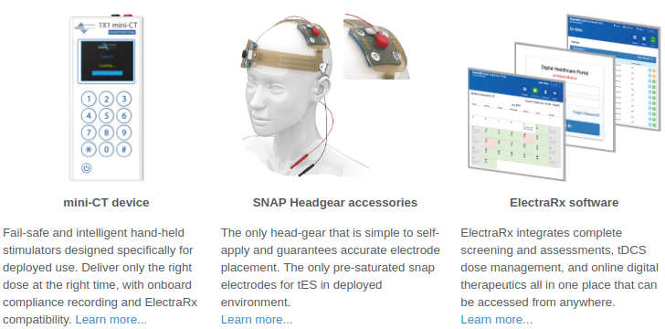 Remote tDCS platform is made possible using the mini-CT device paired with the SNAP headgear accessories.The option of using ElectraRx portal allows ability to track stimulation sessions anytime &amp; anywhere bit.ly/3bbEIs6 bit.ly/3bgCtnH bit.ly/2WpqBvj