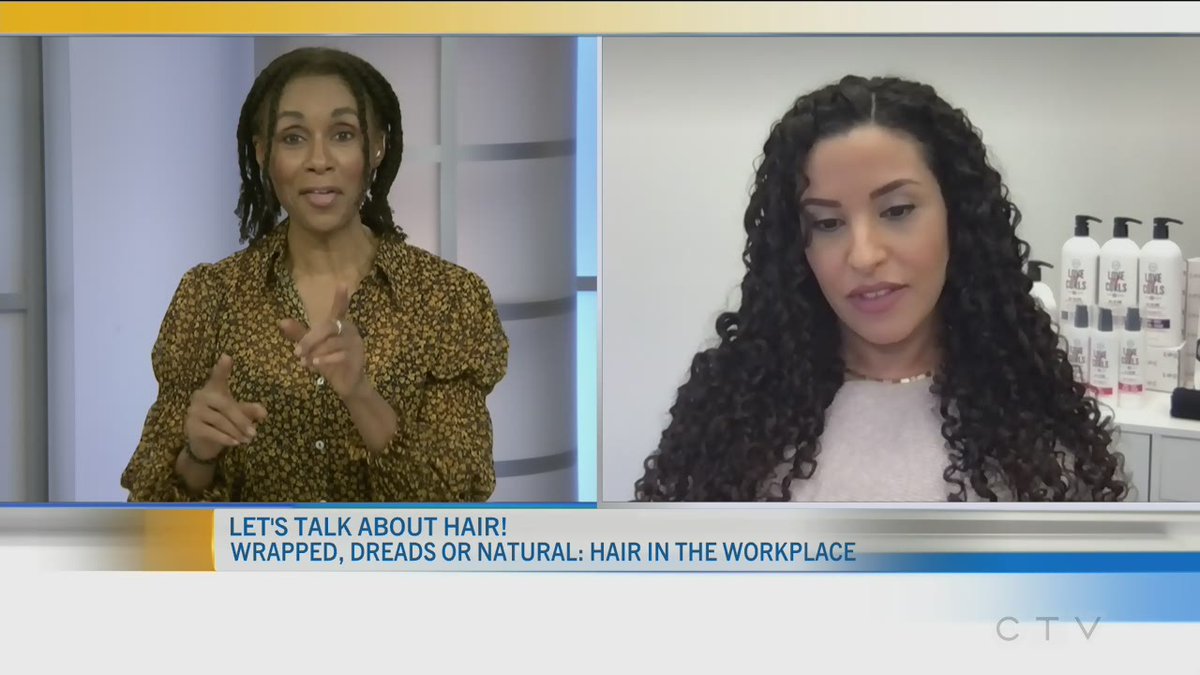 CTVYMOttawa's tweet photo. Wrapped, Dreads or Natural Hair in the Workplace | @LUSbrands Founder &amp; CEO Sahar Saidi shows us how to care for your curly hair and how the brand is helping with diversity. #curlyhair #lusbrands

https://t.co/98alaIpA96 https://t.co/fVSdG98XO6