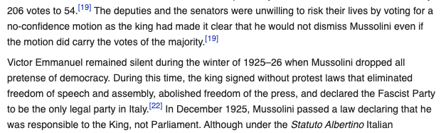 His addiction for Mussolini's pampering was the single reason Italy had to suffer Mussolini.