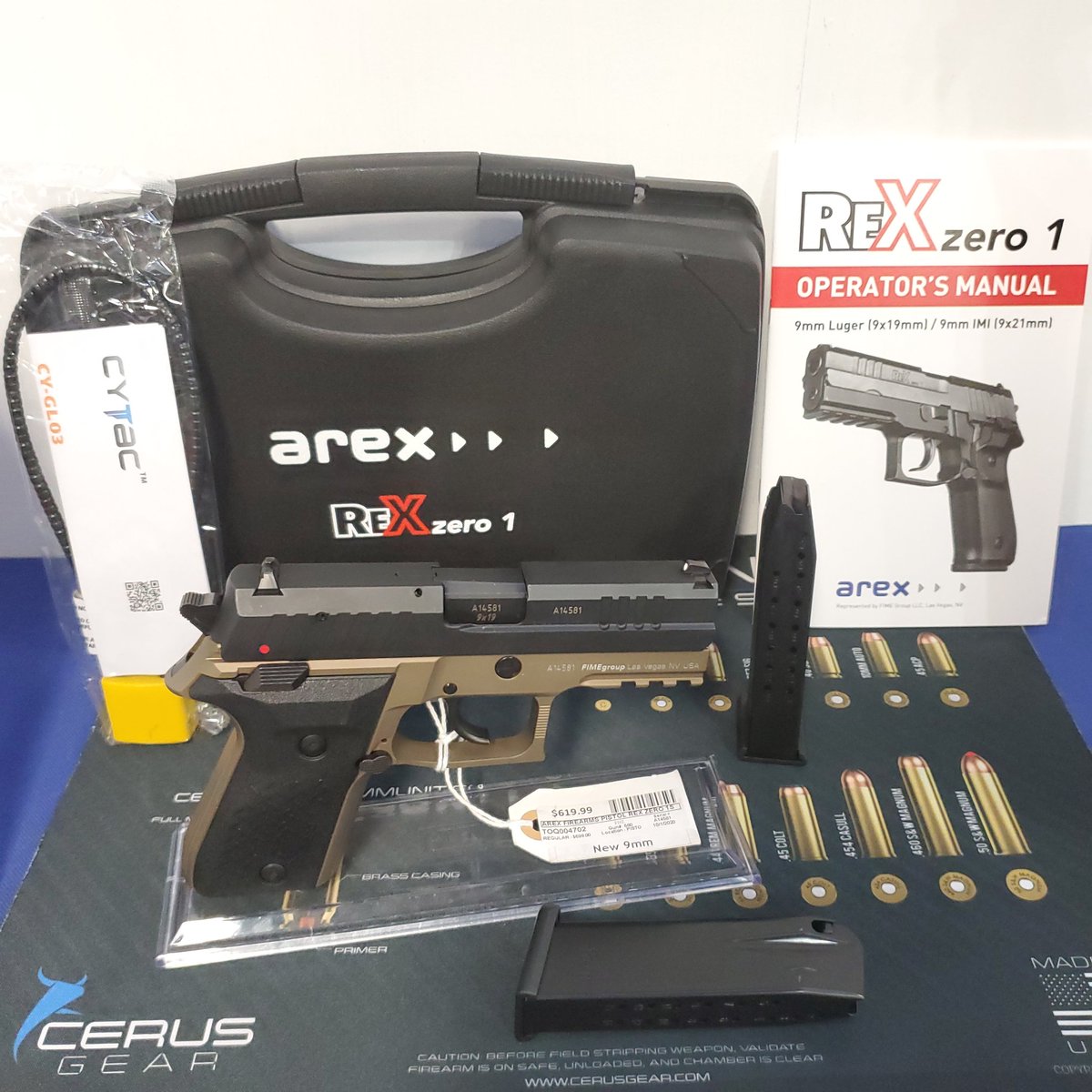TopGunPawn's tweet photo. REX Zero 1 Compact in FDE by Arex Firearms!
•
Condition: NEW w/Box
Type: Pistol
Caliber: 9mm
Capacity: 15+1
Extras: 2 Magazines, Factory Box, Operator's Manual, and Gun Lock!
#arexzero1 #arex #rexzero1 #zero1 #9mm #compactpistol #pistol
•
Item: # 4702
Price: 🎅👉 [ $619.99 ] https://t.co/W3zFYbc63x