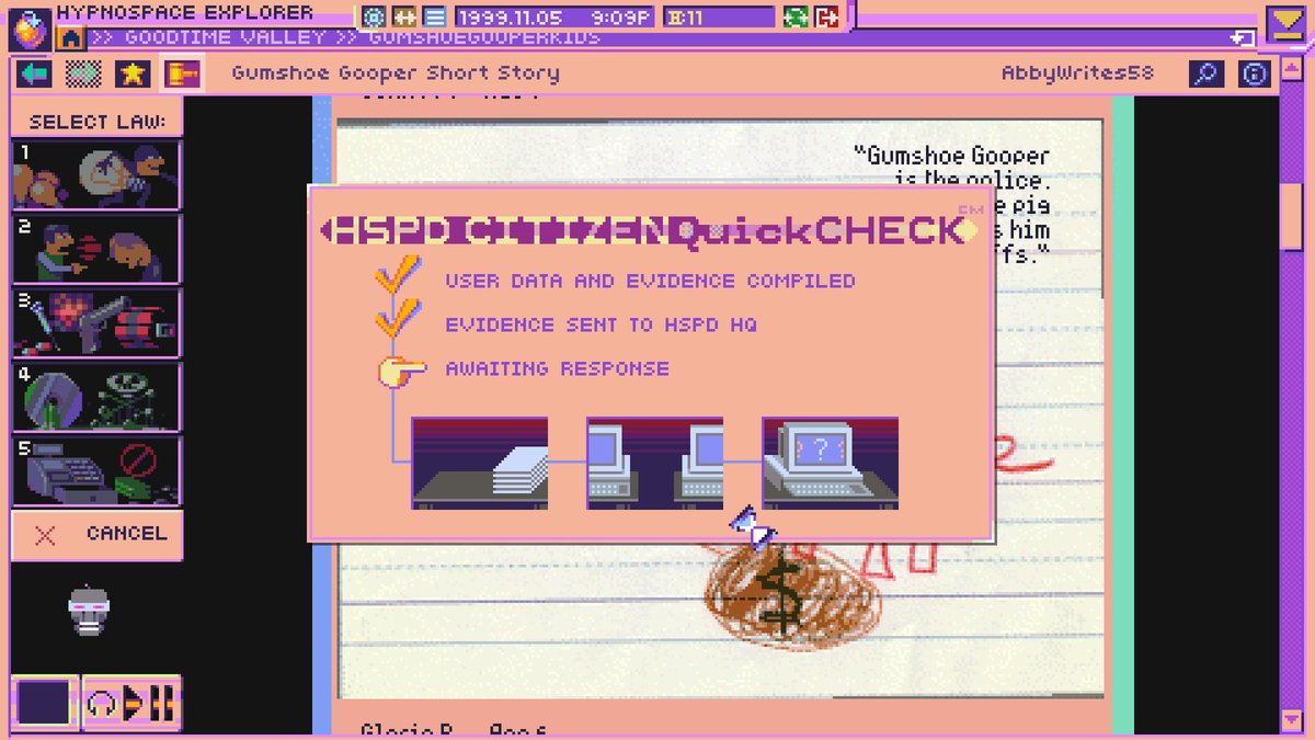 Hypnospace Outlaw ($13.99) - in an alternate universe 1999, you are a moderator for a geocities-esque webspace - one accessed exclusively as people sleep. funny as hell, deeply sincere and vulnerable, with gameplay like "Where Online Is Carmen Sandiego?"  https://store.steampowered.com/app/844590/Hypnospace_Outlaw/