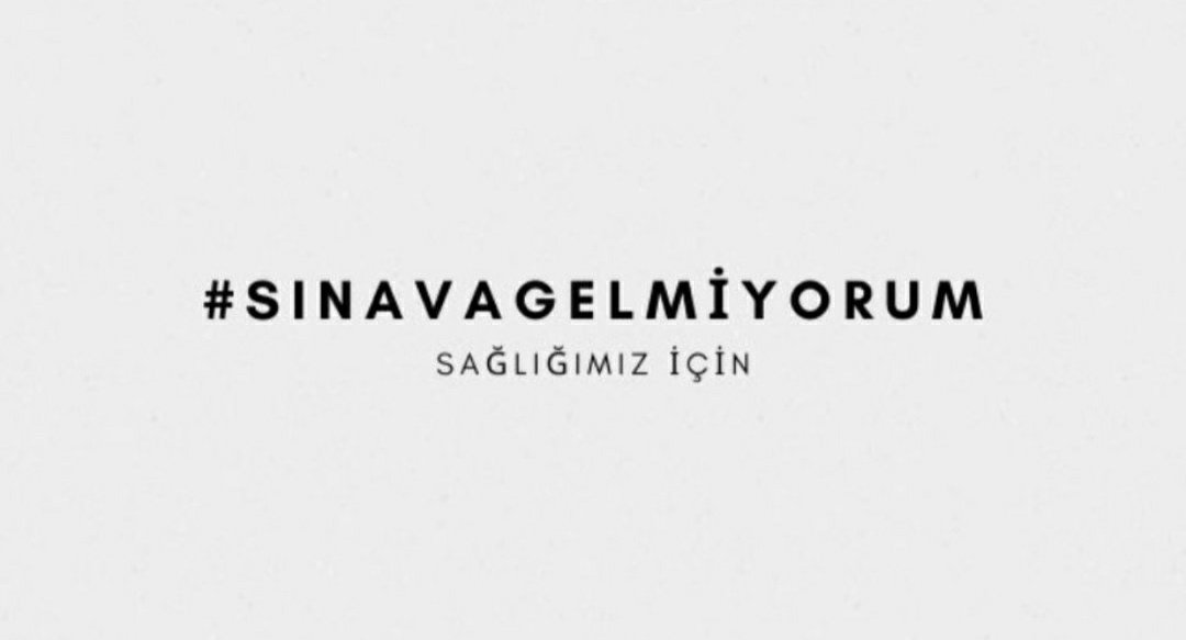 Siz sağlığımızla uğraşırsanız bizde seçimlerde sizlere cevab veririz. Sınav bizden önemli değil.#sınavagelmiyorum